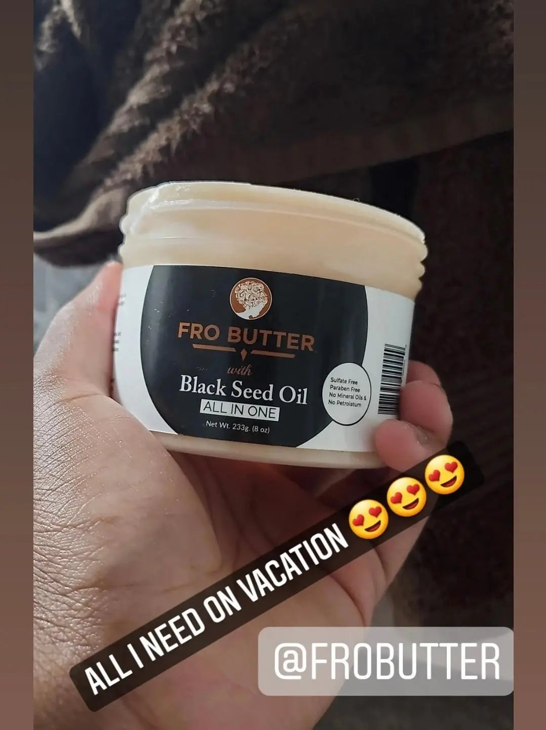 Fro Butter With Black Seed Oil Fro Butter